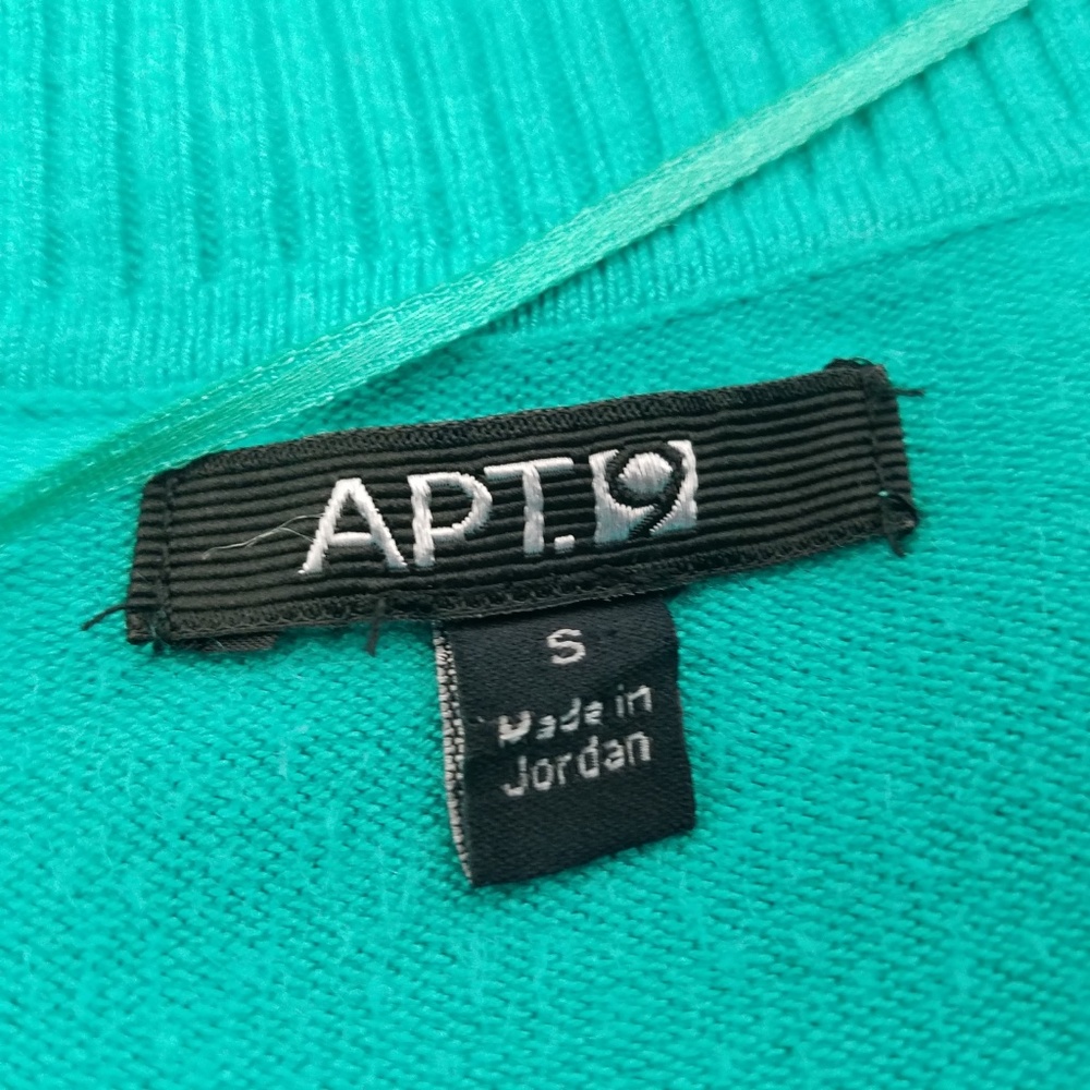 AQUA (blue/green) COW NECK CAP SLEEVE SWEATER! IN - Picture 4 of 4